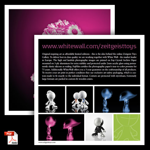 product flyer: white wall gallery english